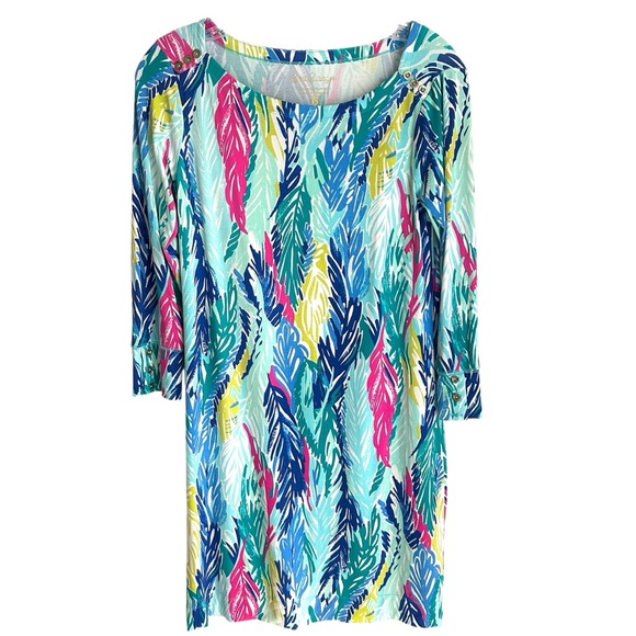 Lilly Pulitzer Dresses & Skirts - Lilly Pulitzer Sophie Pink Blue Green Tunic Dress Size Small